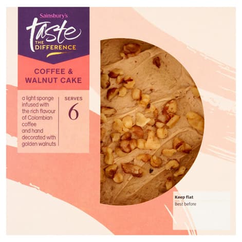 Sainsbury's Coffee & Walnut Cake, Taste the Difference