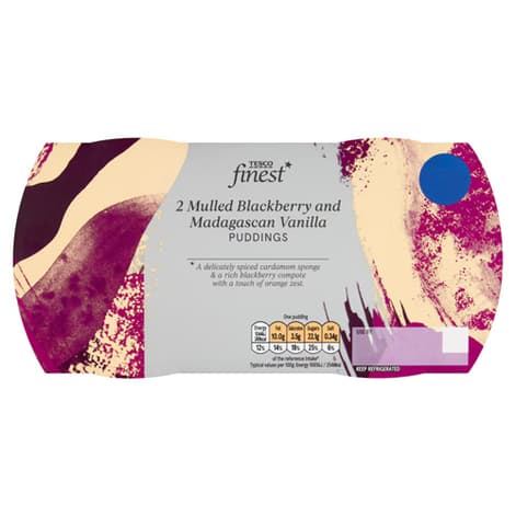 Tesco Finest Mulled Blackberry & Madagascan Vanilla Puddings